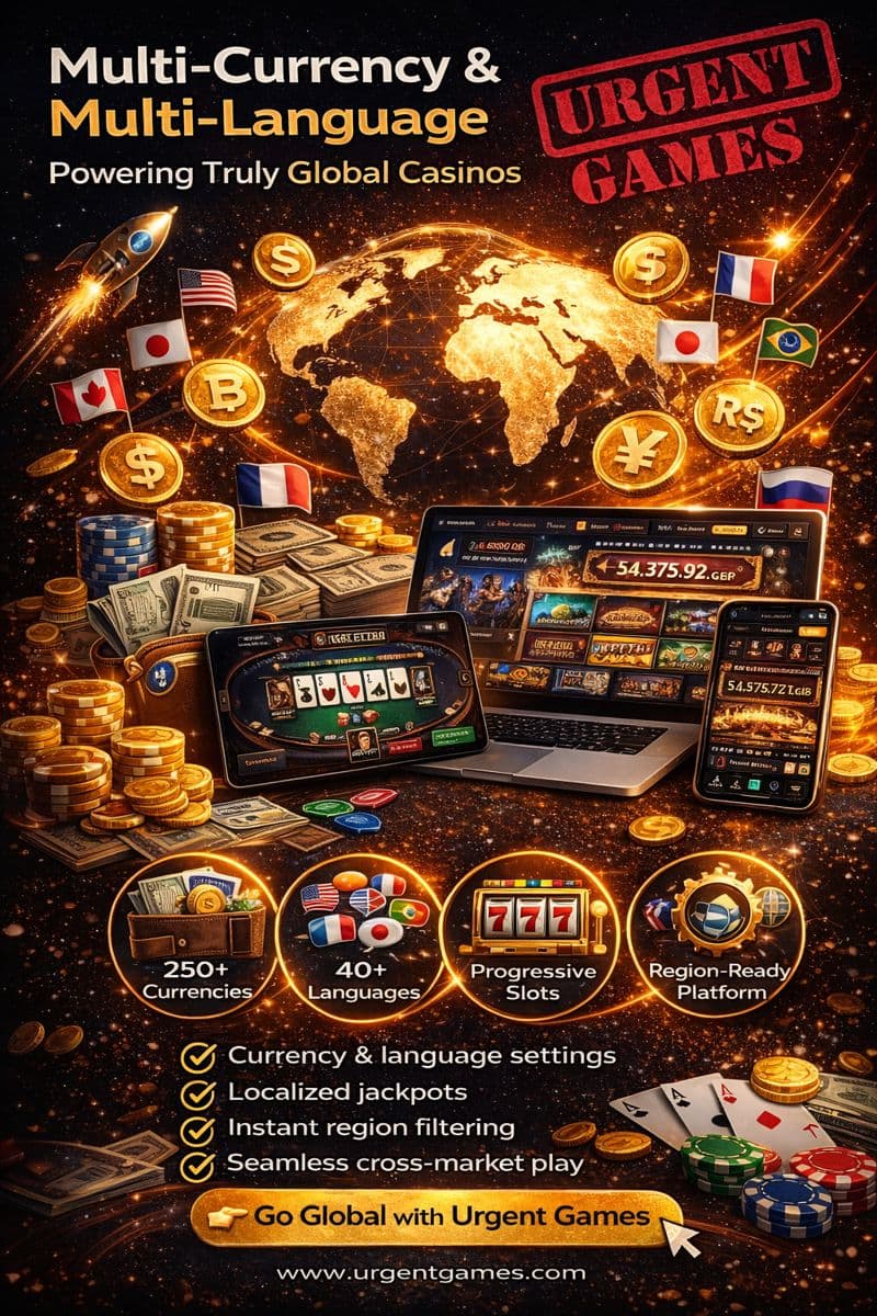 Progressive Jackpot Slots for Global Online Casinos | Urgent Games