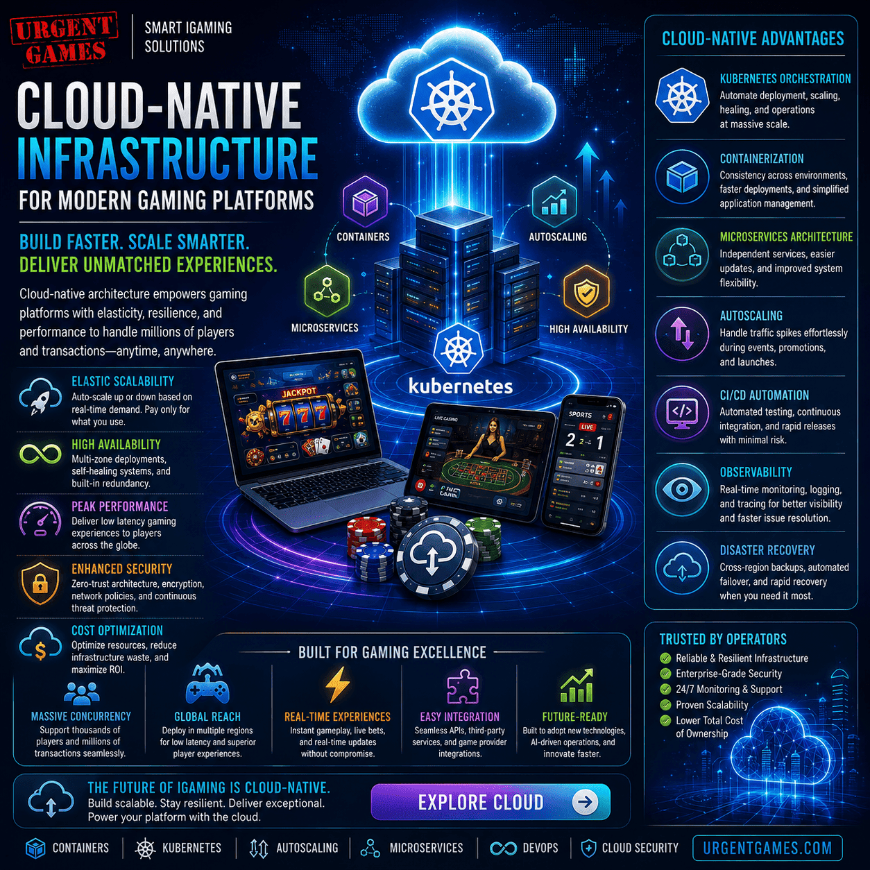Cloud-Native Infrastructure for Modern Gaming Platforms