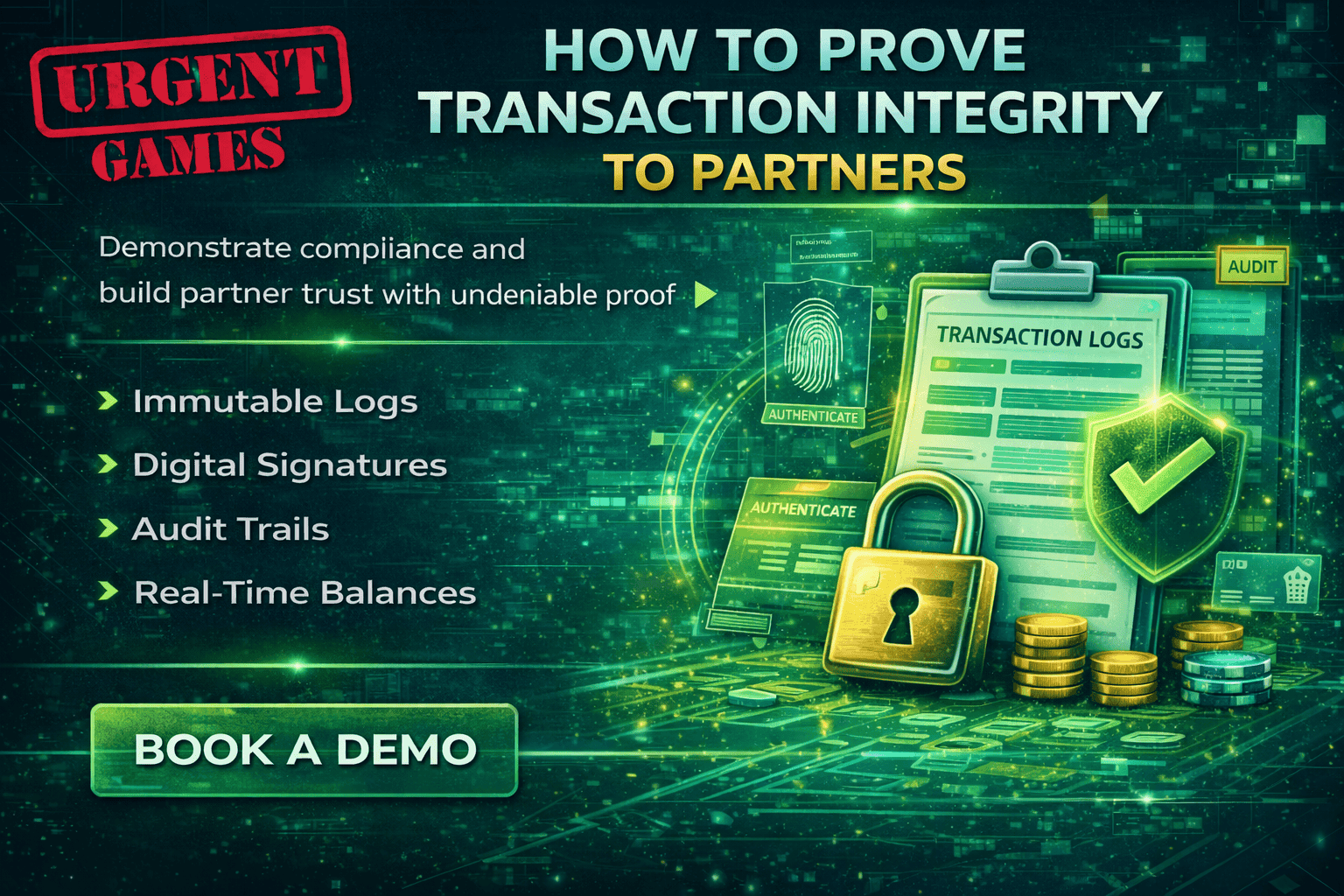 How to Prove Transaction Integrity to Partners
